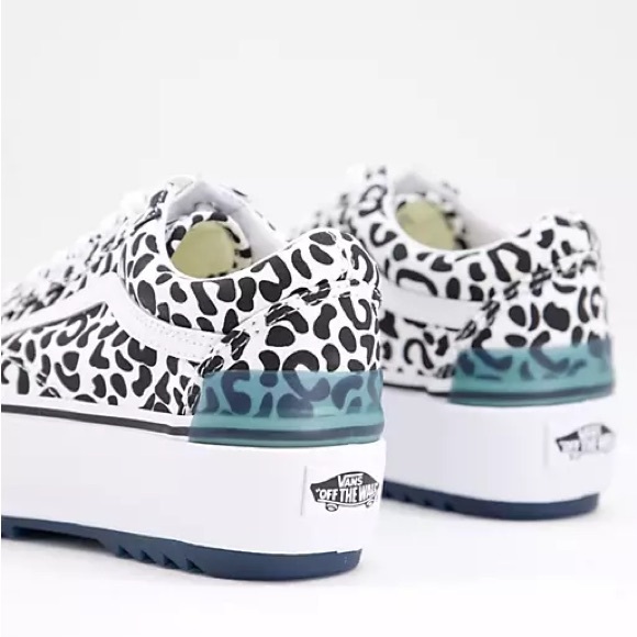 Vans Old Skool Stacked UV Ink Leopard Print Shoes - Picture 8 of 10